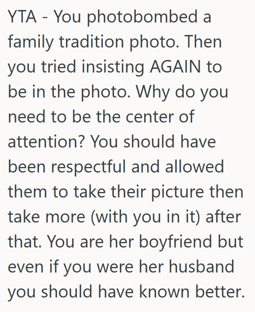 Comment 5 7 He Wanted To Apologize To His Girlfriends Dad After Causing Drama At His Stepsons Birthday Party, But His Girlfriend Is Telling Him Not To, So He Isnt Sure What To Do
