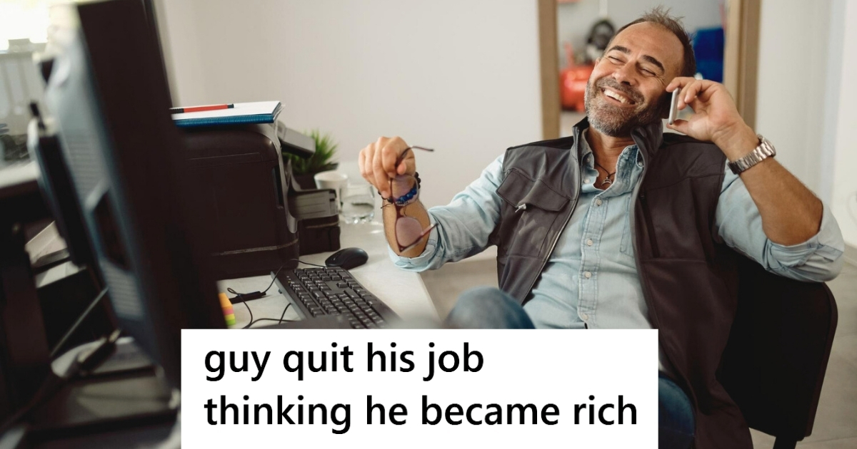 Man talking on the phone at office