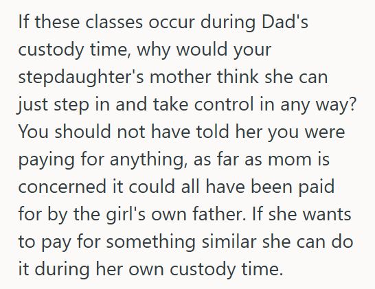Dance Class 2 Stepdaughter Wanted To Join A Dance Class, So Her Stepmom Signed Her Up. But When Mom Said She “Stole Her Moment” And Demanded Control, It Sparked A Heated Dispute.