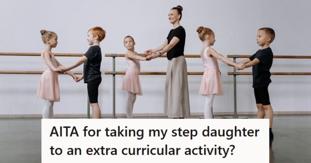 Little girls and boys attending dance class