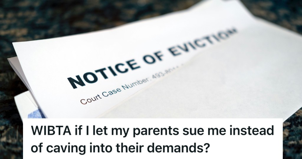 Eviction notice in an envelope