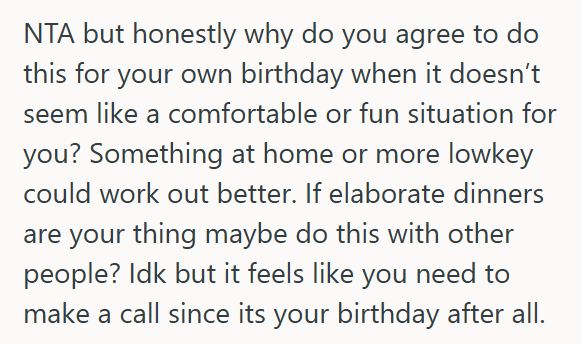 Family Dinner 2 Woman Tells Her Family She Won’t Cover Everyones Bill At Her Birthday Dinner, So When She Orders A Steak, They Make Comments Accusing Her Of Being Unfair