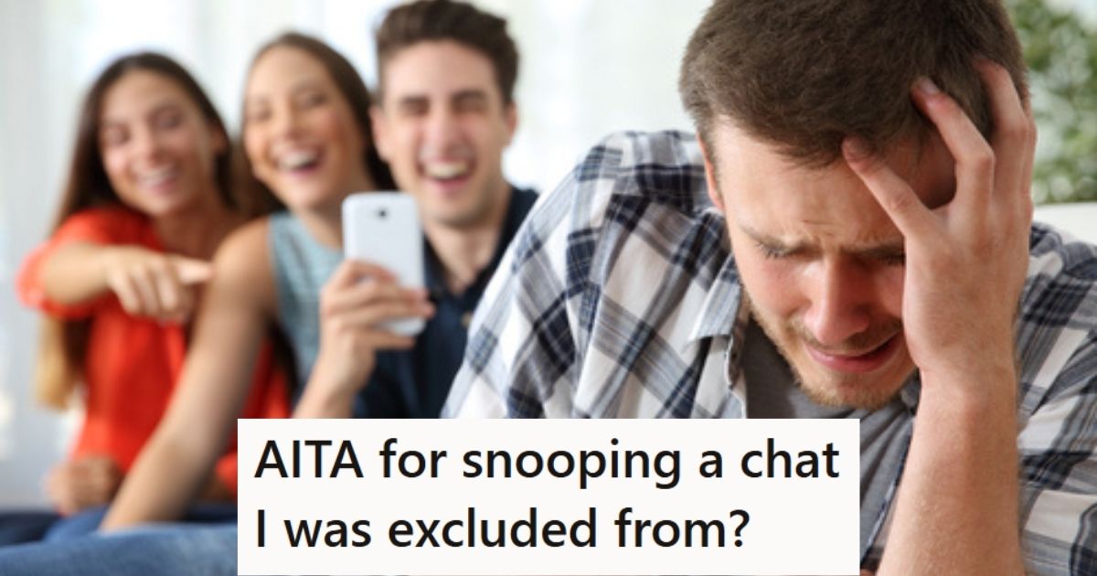 He Stumbled Upon A Group Chat Where His Friends Were Talking Bad About Him, So This College Student Confronted One Of Them And They Got Mad That He Snooped Friends excluding someone