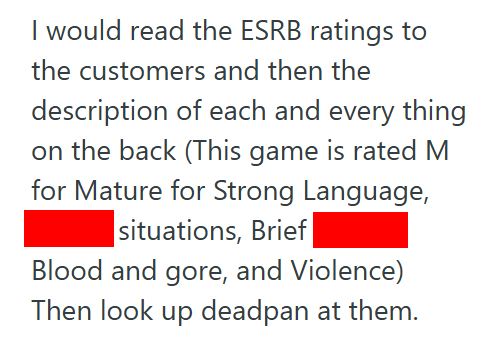 Game Store 1 Video Game Store Employee Warns Parents About Content In Games Instead Of Selling To Kids, And His Boss Would Be Furious If They Found Out