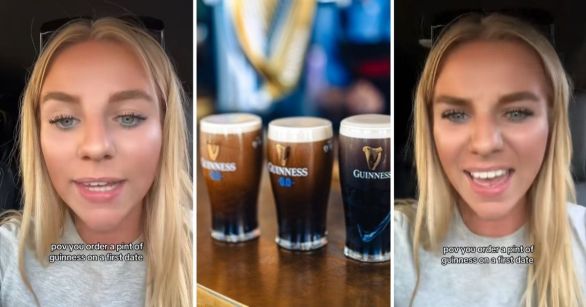 Girl gets Guinness on first date