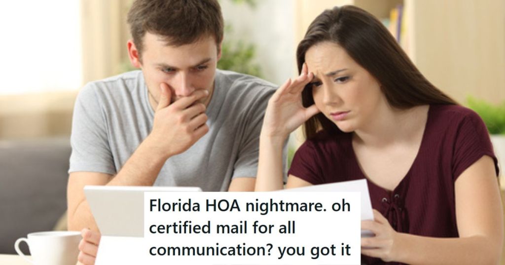 Couple looking at papers