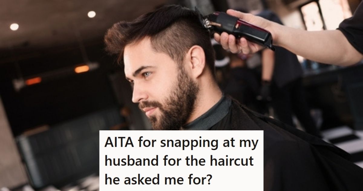 Man getting a haircut