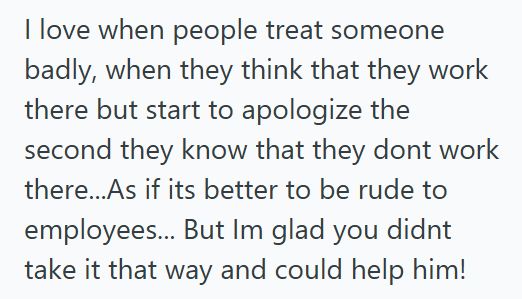 Helping Out Woman Browsing A Store Was Mistaken For An Employee By An Elderly Customer, But When She Chose To Help Instead Of Correcting Him, The Situation Ended With Smiles