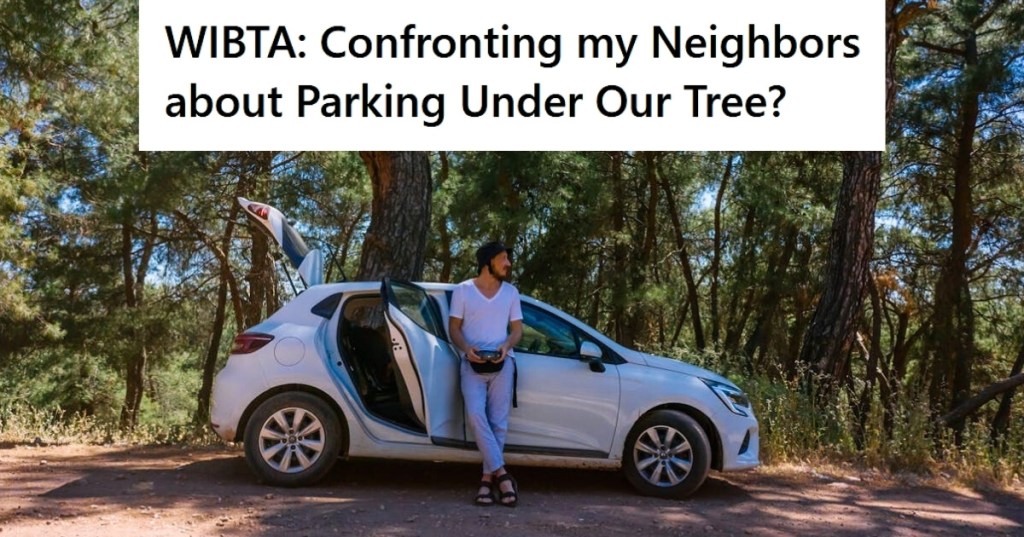 Man standing beside car outside