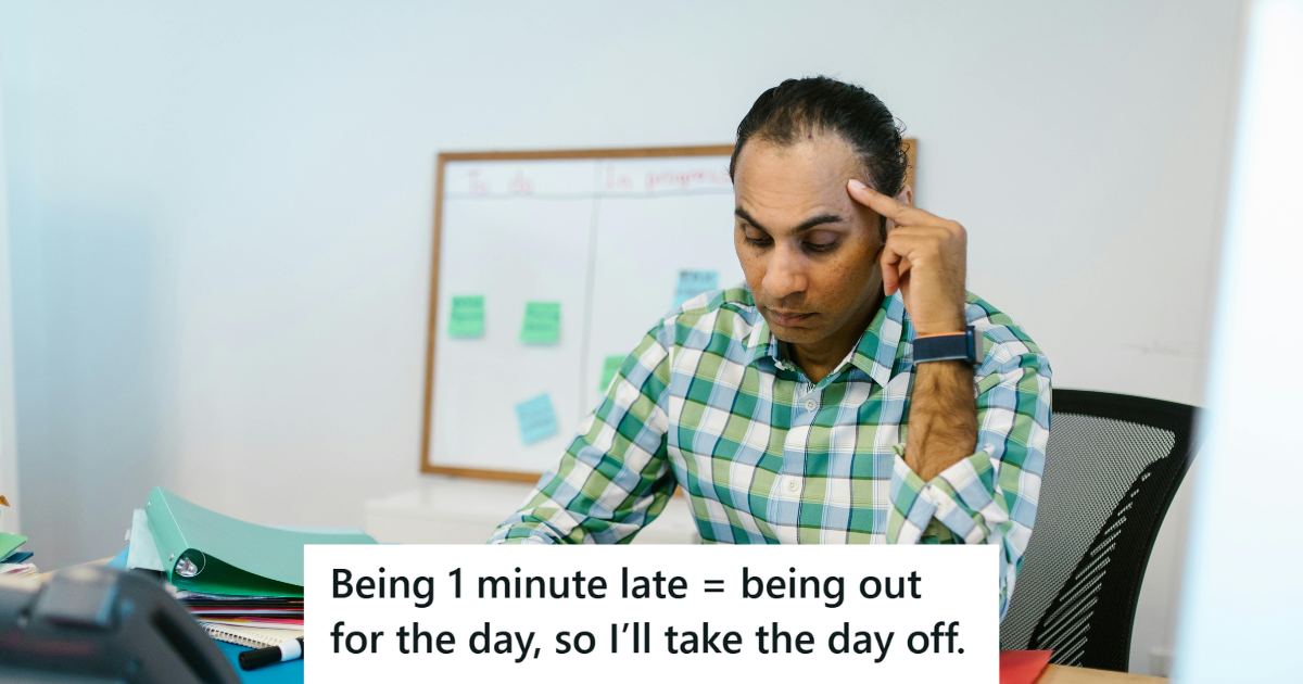 Boss Refused To Promote Amazing Employee, So The Employee Used The Rules In His Favor And Later Found A Different Job Man in checkered shirt working on his desk