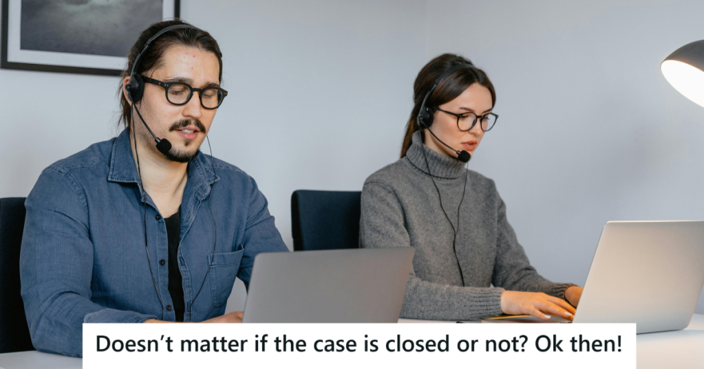 man and woman working