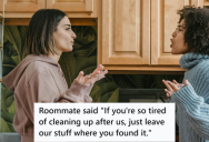 Her Male Roommates Would Never Clean Their Space And Would Ask Her To Leave Everything The Way It Is, So She Rolled Their Shoes In A Carpet While Cleaning And Didn’t Help Them Find It Until They Got Very Late