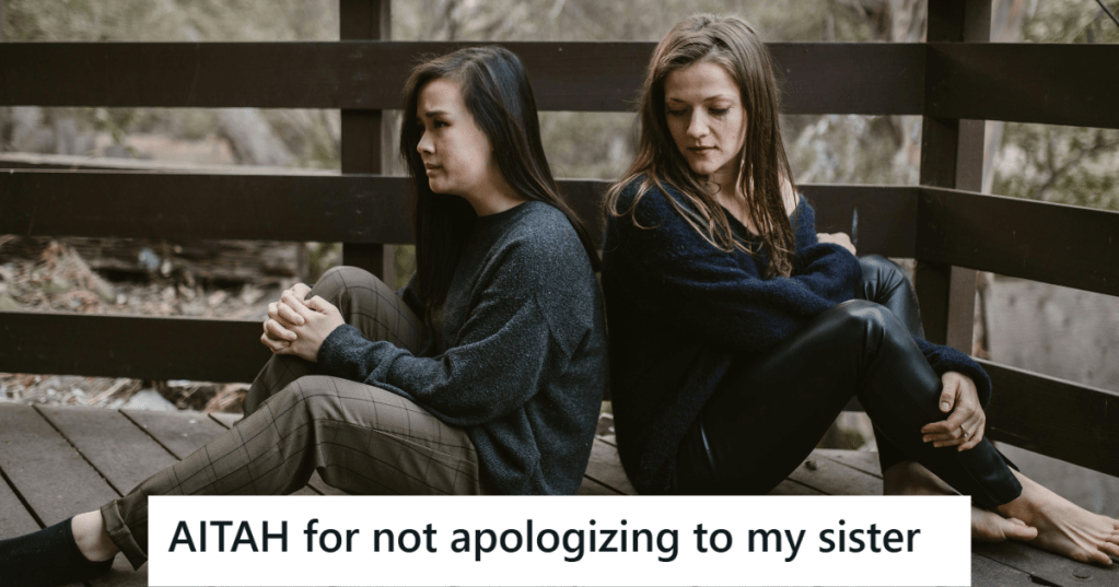 two girls sitting on the ground and not talking to each other