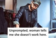 Man Goes Shopping Alone At A Popular Sewing Supply Store, But When He Approaches The Thread Area, A Woman Lets Him Know She Can’t Help Him