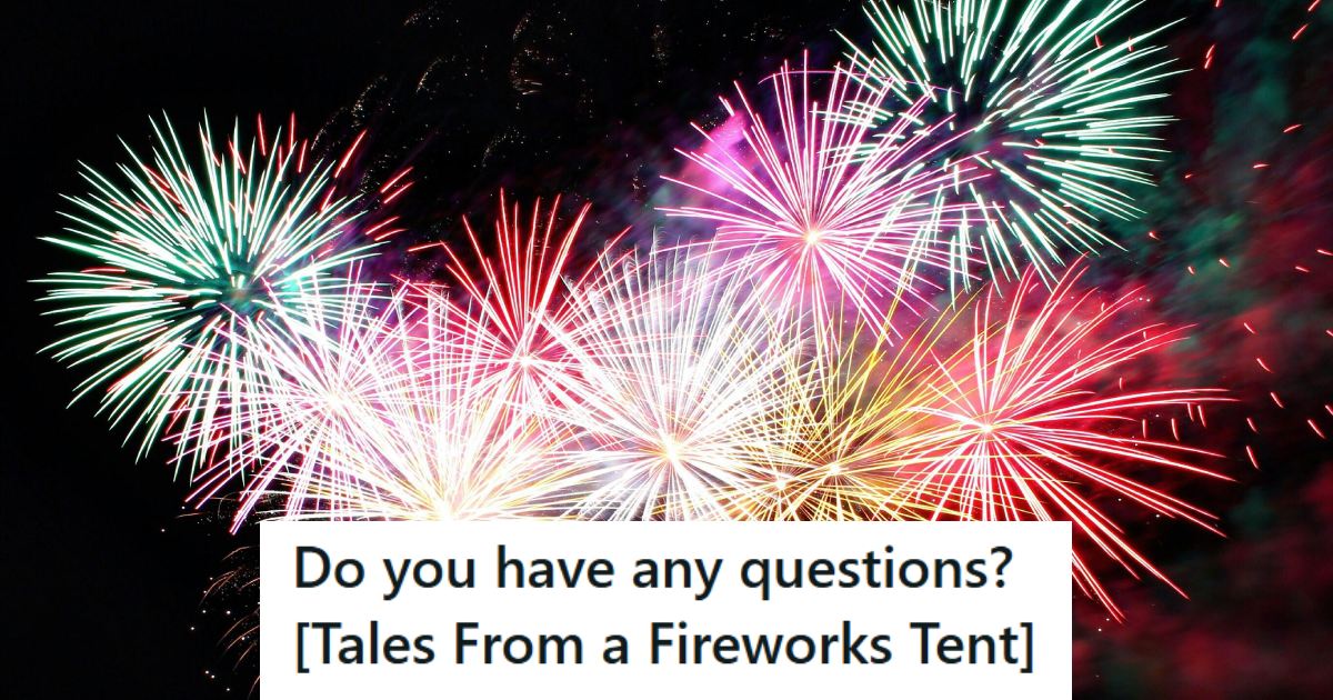 Mortar fireworks exploding in the night sky into bright colors