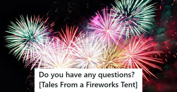 Mortar fireworks exploding in the night sky into bright colors