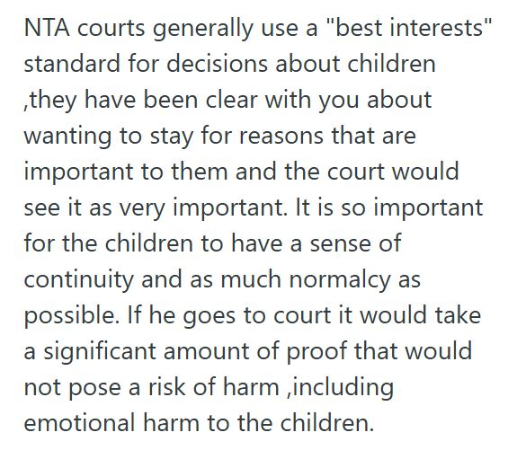 Not Moving 2 Parent Refuses To Support Ex’s Plan To Move Towns With Their Children, And Now She Wants To Consult A Lawyer