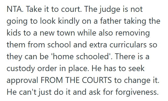 Not Moving Parent Refuses To Support Ex’s Plan To Move Towns With Their Children, And Now She Wants To Consult A Lawyer