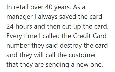 Not My Card 2 Employee Finds Lost Debit Card And Posts About It On Facebook, But When The Owner Denies It’s Hers, The Card Gets Destroyed And She’s Left Scrambling