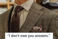 Customer Wearing A Suit Went To The Grocery Store For Eggs, But When A Stranger Blocked His Path And Demanded Answers, He Shut Him Down With A Simple Response