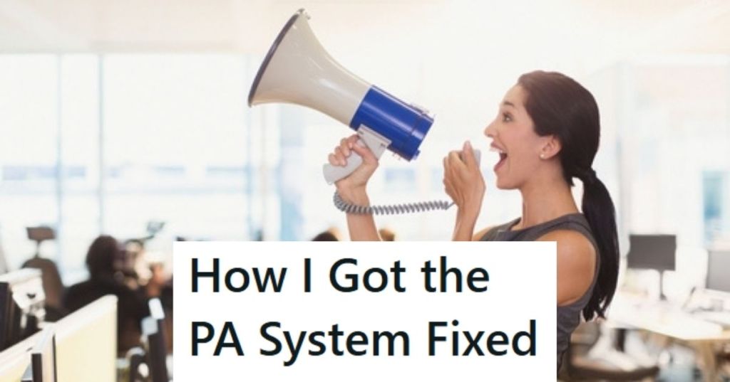 Woman with megaphone