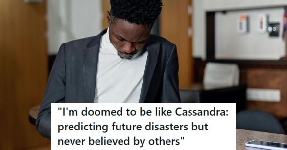 Man waiting for the manager at the post office counter