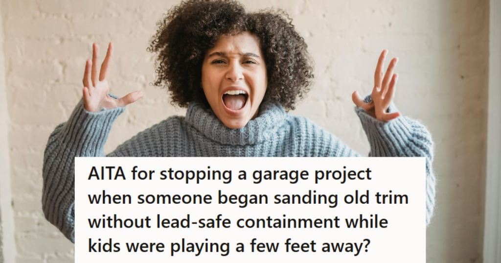 Woman yelling with her hands up in the air and her mouth open