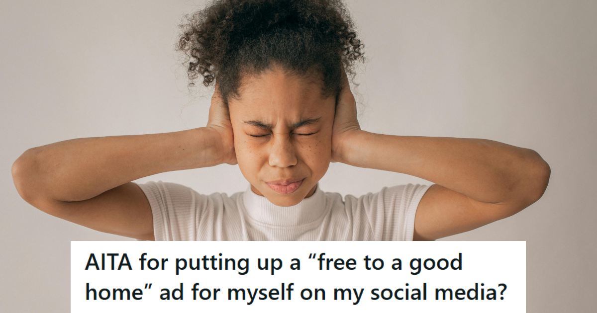 Teen girl covering her ears to avoid hearing her parents fight