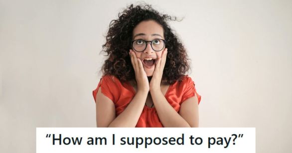 Woman shocked at the stupidity of someone's question