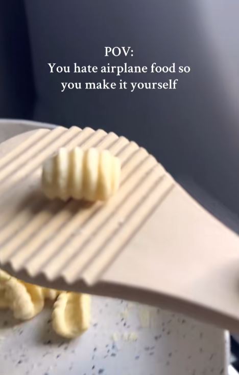 Making pasta on a plane