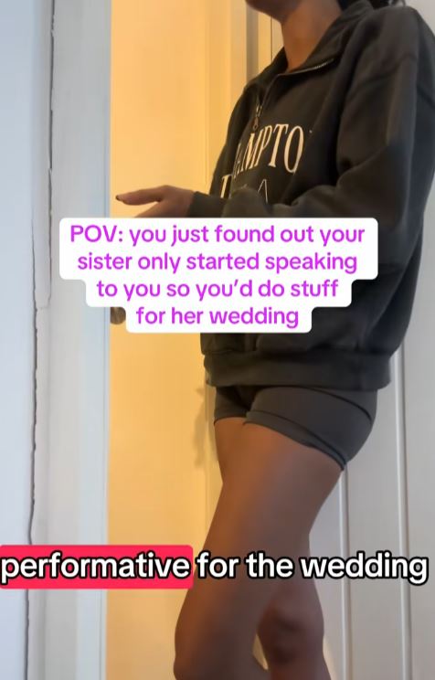 Woman complaining about her sister