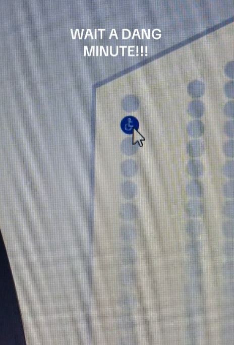 Handicapped concert ticket