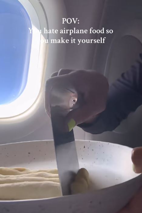 Making pasta on a plane