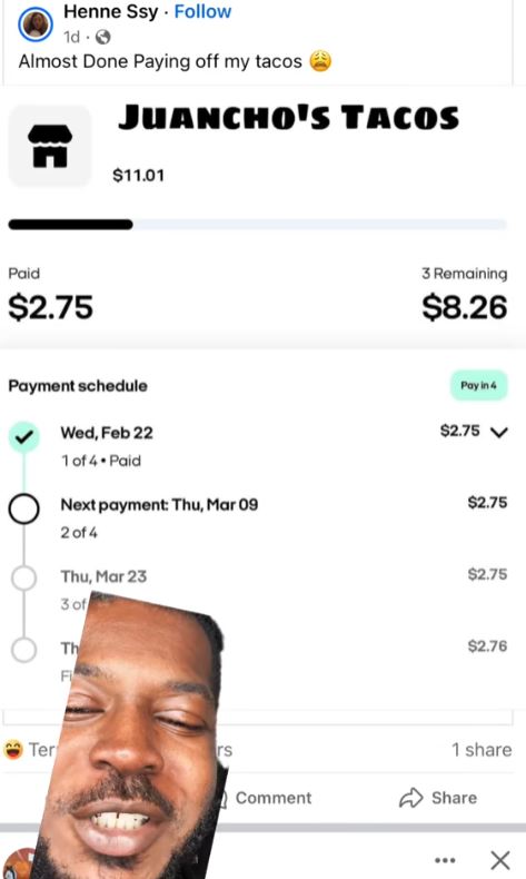 Paying for Tacos on Credit