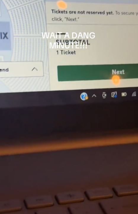 Buying concert tickets