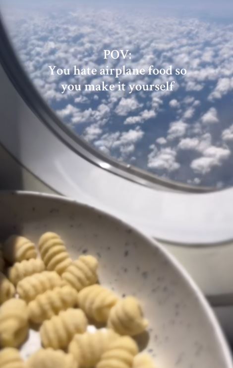 Making pasta on a plane