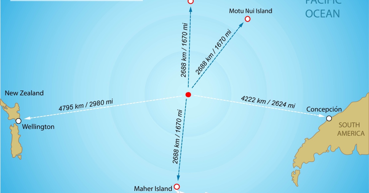 Map of Point Nemo