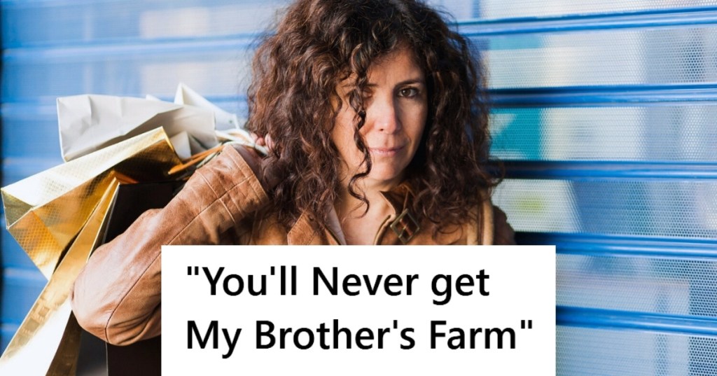 Woman with shopping bags looking upset