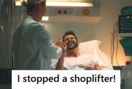 Retail Worker Ended Up In The Hospital After Struggling With A Shoplifter Who Was Trying To Sneak Out… A Full Size Refrigerator