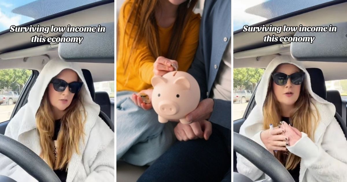 Woman talking about money