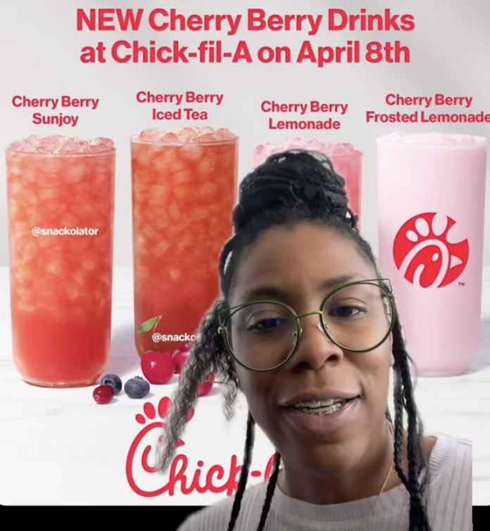 woman talking to tiktok viewers