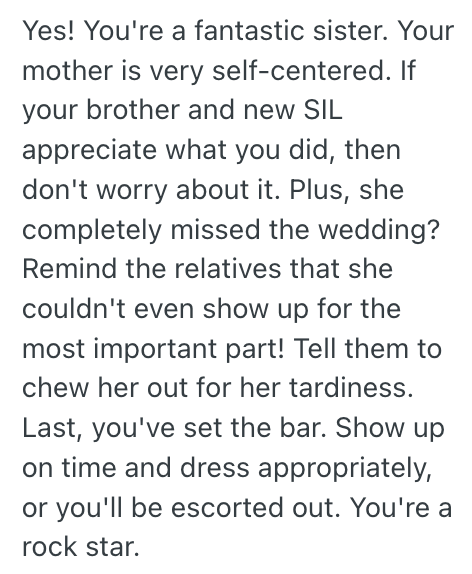 Screenshot 2025 09 01 at 14.36.00 Her Mom Always Needs To Be The Center Of Attention, And Now Her Brothers Wedding Has Rolled Around, This Day Is No Exception