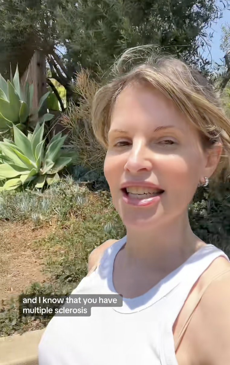 woman walking on a street
