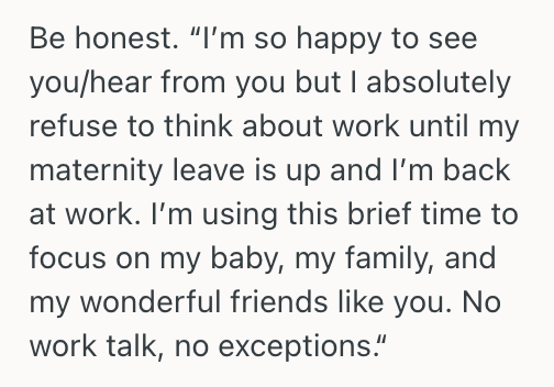 Screenshot 2025 09 01 at 4.17.40 PM Woman Wanted To Rest During Her Maternity Leave, So She Ignored Her Friends Work Related Messages