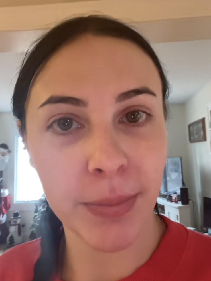 woman talking to a camera