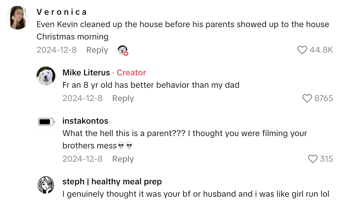 Screenshot 2025 09 01 at 4.48.22 PM She Left Her Dad At Home Alone For Three Days, And Now Shes Showing How Gross Her House Got When She Got Back