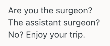 Screenshot 2025 09 01 at 5.50.01 PM Her Mother In Law Scheduled A Surgery At The Exact Same Time Of Their Travel, So Shes Being Pressured To Cancel Her Trip With Her Husband