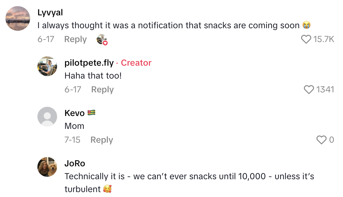 Screenshot 2025 09 01 at 5.55.36 PM A Pilot Talked About The Meaning Of The Double Dings You Hear On Flights