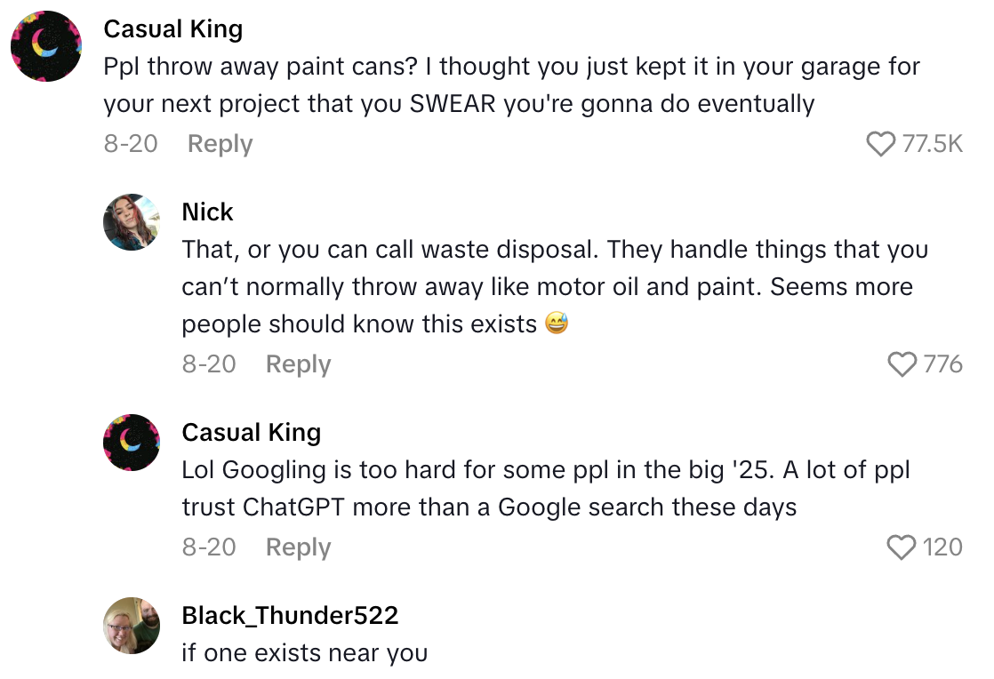 Screenshot 2025 09 01 at 6.26.50 PM A Garbage Man Showed Why They Shouldnt Put Paint Cans In The Trash