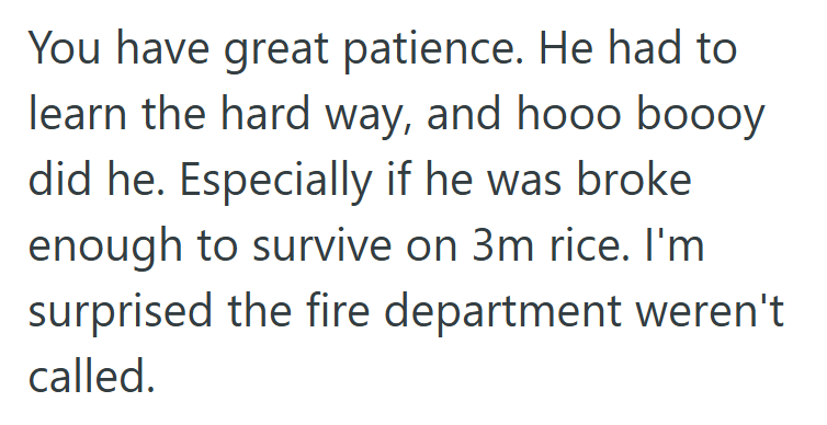 Screenshot 2025 09 02 130554 His Annoying Flat Mate Would Always Depend On Someone To Take Care Of His Food, So This Guy Decided To Let His Flat Mates Rice Burn For Once To Teach Him A Lesson